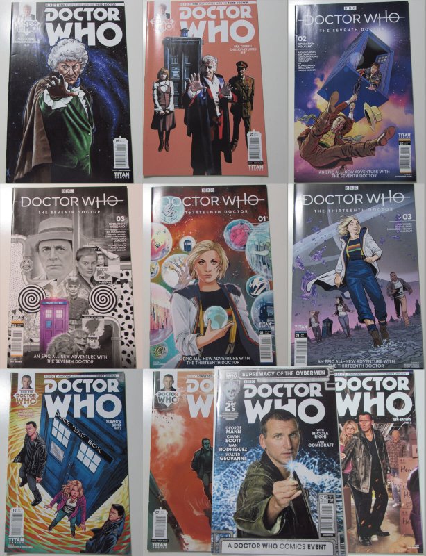 Doctor Who Mixed Lot of 10 Titan 2016 NM- Comic Book Variant Covers