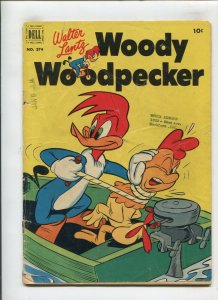 FOUR COLOR #374 (2.0/2.5) WOODY WOODPECKER!! 1952