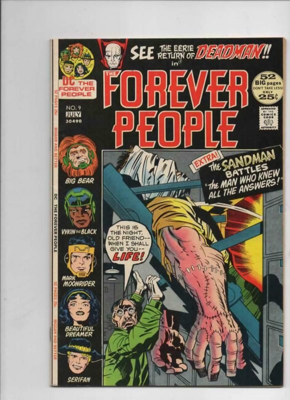 FOREVER PEOPLE #1 2 3 4 5 6 7 8 9 10 11, Jack Kirby, 1971, Darkseid, Signed, HG