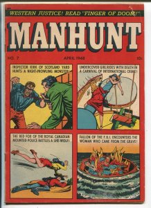 Manhunt #7  1948 - ME  -VG - Comic Book