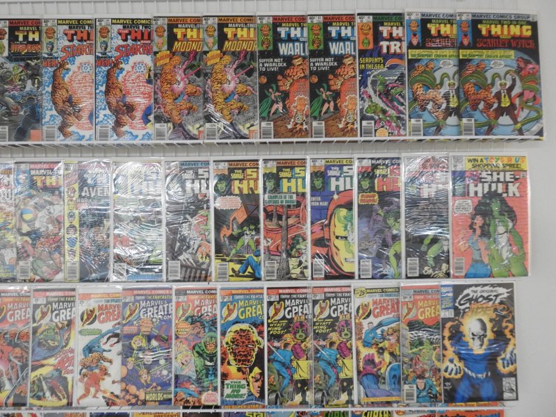 Huge Lot 130+ Comics W/ Marvel Two-in-One, She-Hulk, Ghost Rider+ Avg VG Cond!!