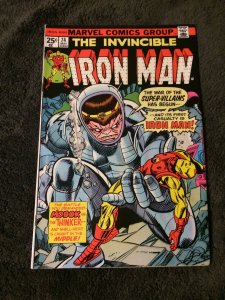 Invincible Iron Man #74 Death of Crimson Dynamo 1975 VF+ Marvel Comics