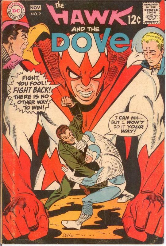 HAWK & DOVE (1968) 2 VG-F Nov. 1968 COMICS BOOK