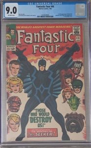 Fantastic Four #46 (1966) CGC 9.0 Off-White 1st Black Bolt Marvel