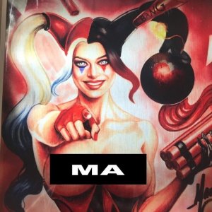 2017 Counterpoint Cool Comics Hardlee Thinn Da Bomb Virgin Variant Metal Signed