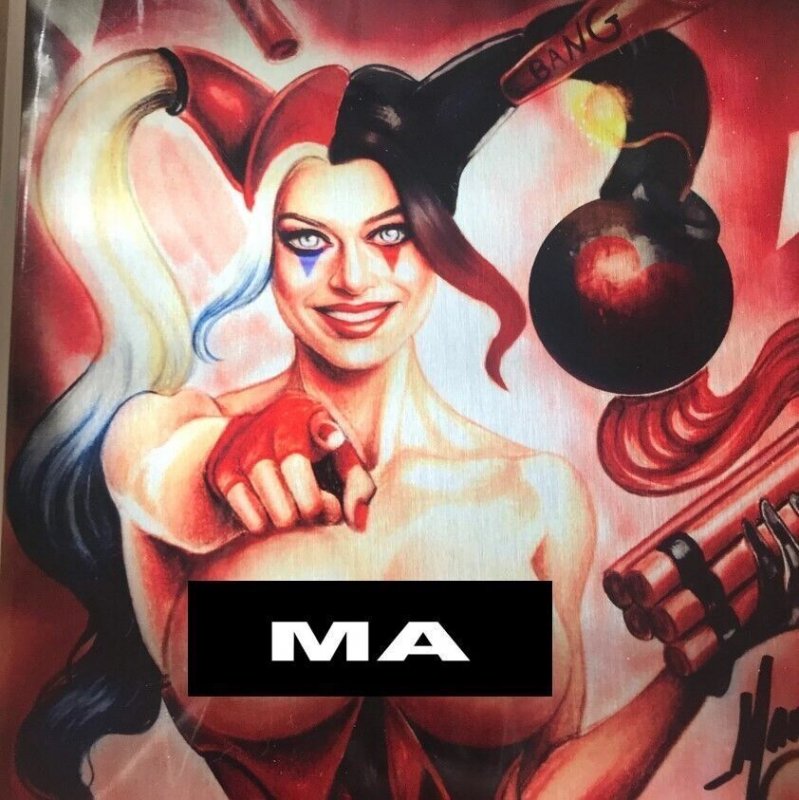 2017 Counterpoint Cool Comics Hardlee Thinn Da Bomb Virgin Variant Metal Signed