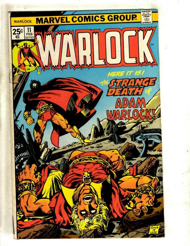 Warlock # 11 FN Marvel Comic Book Thanos Gamora Avengers Pip Troll Magus NP9