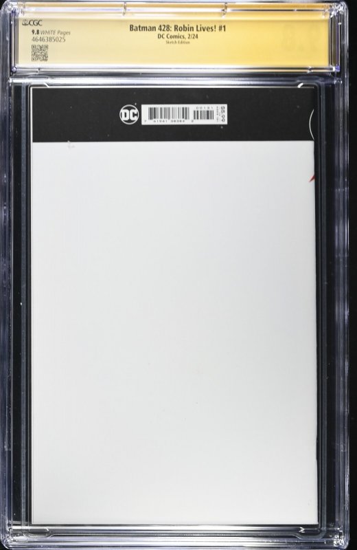 Batman 428 : Robin lives ! (2024) # 1 (CGC 9.8 SS)Signed & Sketch Scott Lobdell