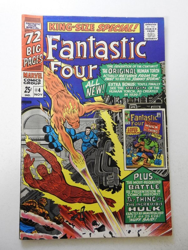 Fantastic Four Annual #4 (1966) FN Condition! ink fc