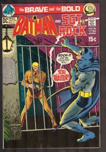 Brave and the Bold #96 ~~ 1971 Batman and Sgt Rock (9.0) WH