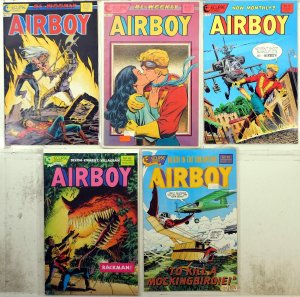 Airboy Lot of 5 #30, 31, 34, 44, 45 (1987) Eclipse Comics 1st Print Comic Books
