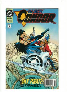 Black Condor #2 NM- 9.2 Newsstand DC Comics 1992