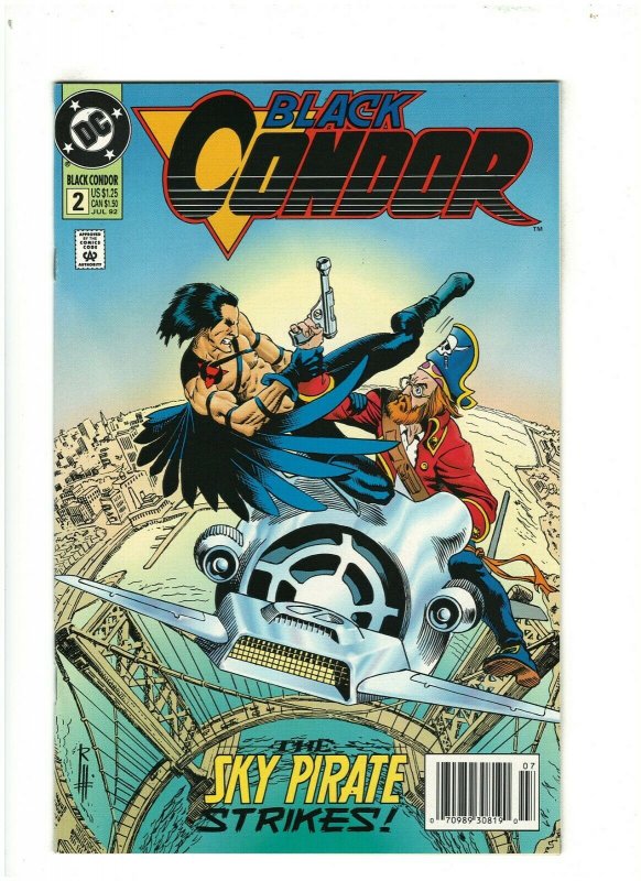 Black Condor #2 NM- 9.2 Newsstand DC Comics 1992