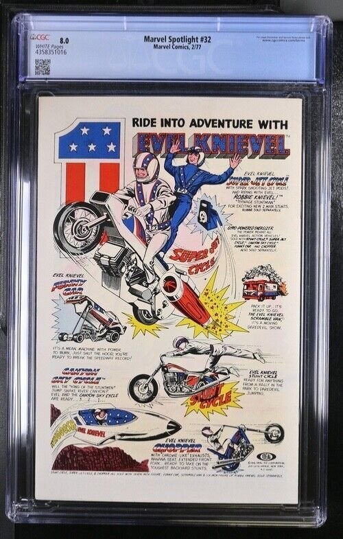 (1977) MARVEL SPOTLIGHT #32 1st SPIDER WOMAN CGC 8.0 WP!