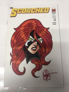 The Scorched (1992) # 5 (NM) Variant Cover • Signed By Ken Heaser • Certificated