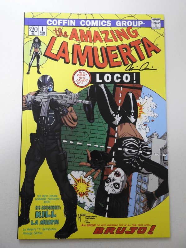 La Muerta: Retribution #1 Homage Variant (2018) NM Condition! Signed W/ COA!