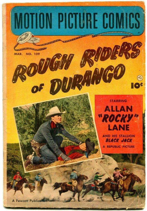 Motion Picture Comics #109 1952- Rough Riders of Durango. VG