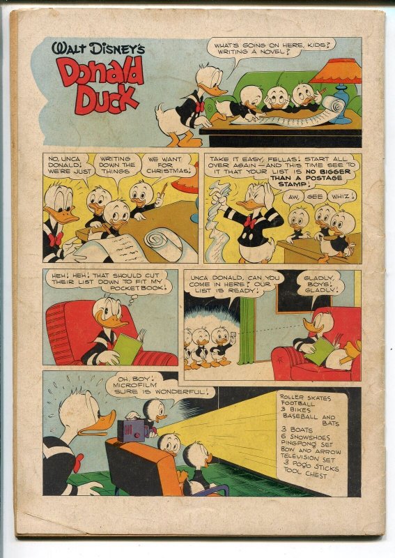 DONALD DUCK #367 1952-DELL- FOUR COLOR COMICS-CARL BARKS-CHRISTMAS-good+