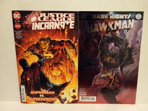 DARK NIGHTS: HAWKMAN FOUND + JUSTICE LEAGUE INCARNATE 2- 1st BATWOMAN WHO LAUGHS