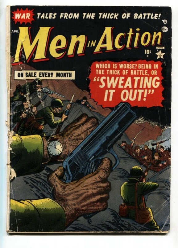 Men In Action #1 1952- ATLAS WAR COMIC- Hank Chapman  First issue