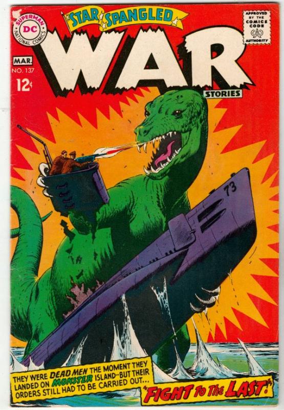 Star Spangled War Stories #137 (Mar-68) VF+ High-Grade Dinosaur