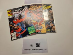 3 Marvel Comics Books Web of Spider-Man #53 54 55 75 SM4