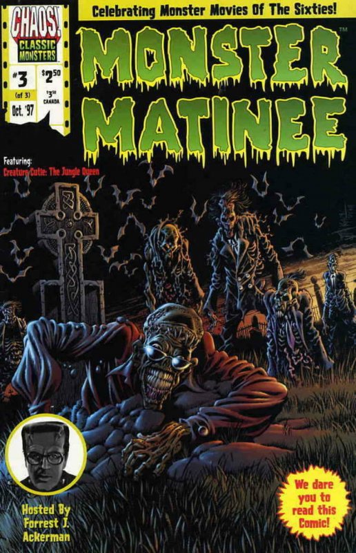 MONSTER MATINEE #3, NM, Jungle Queen, Chaos Comics, 1997 more Horror in store