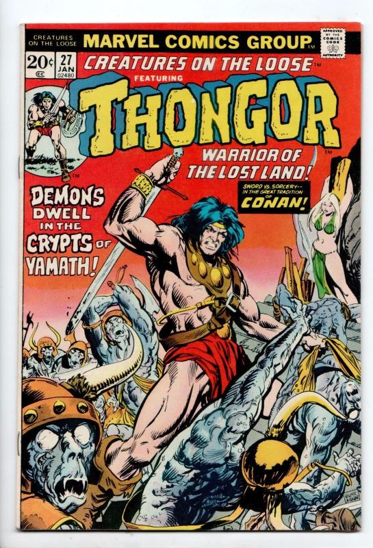 Creatures on the Loose #27 - Thongor (Marvel, 1974) - VF-