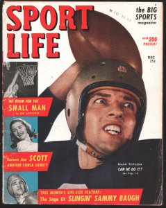 Sport Life2#2 12/1948-2nd issue-Slingin' Sammy Baugh-200+ photos -Norm Van Br...