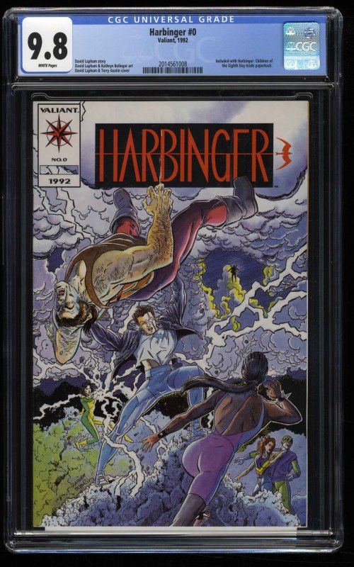 Harbinger #0 CGC NM/M 9.8 White Pages