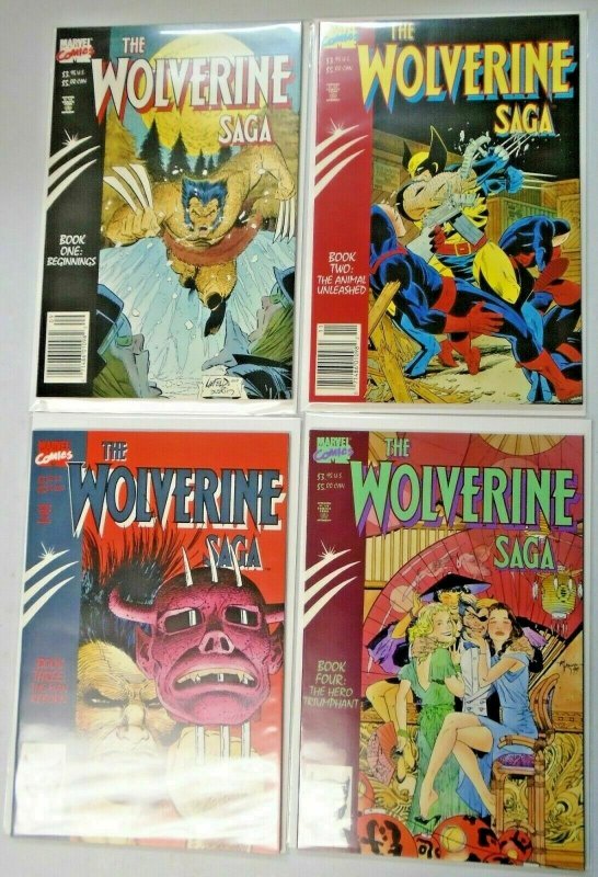 Wolverine Saga #1 to #4 set 4 different books NM (1989)