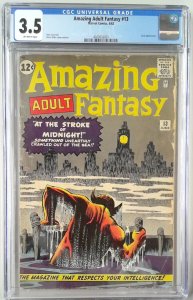 AMAZING ADULT FANTASY 13 (1961) CGC 3.5 Pre - Spider-Man 1st Appearance (SLAB...