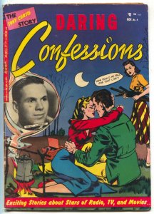 Daring Confessions #4 1952-1st issue- Tony Curtis- headlight cover