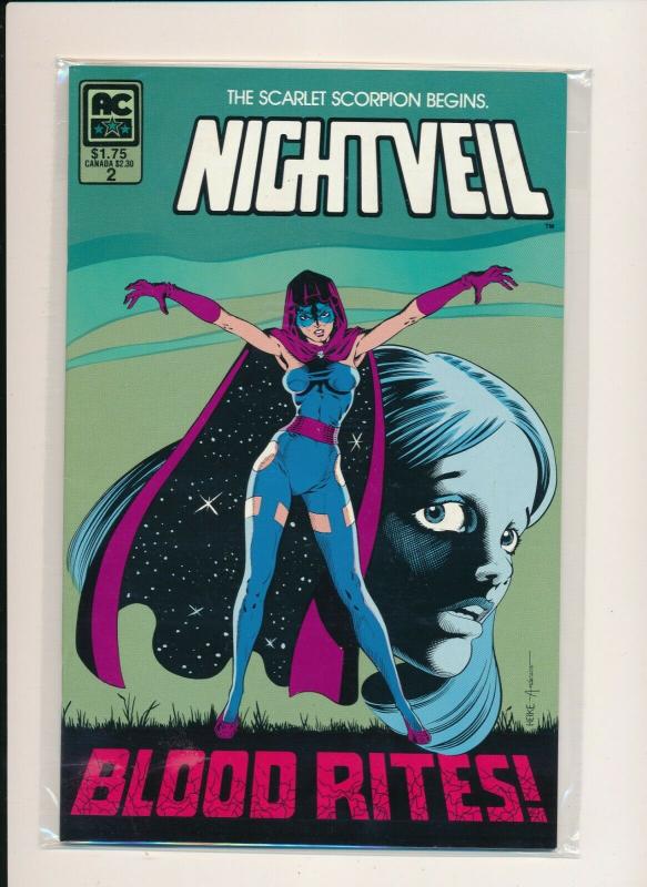 AC Comics Special Edition NIGHTVEIL #1-2 Scarlet Scorpion VF/NM   (PF639) 