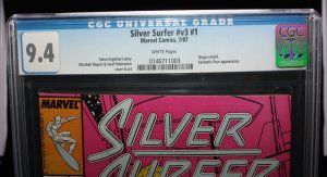 Silver Surfer #v3 #1 (CGC 9.4) Origin Retold - White Pages - 1982