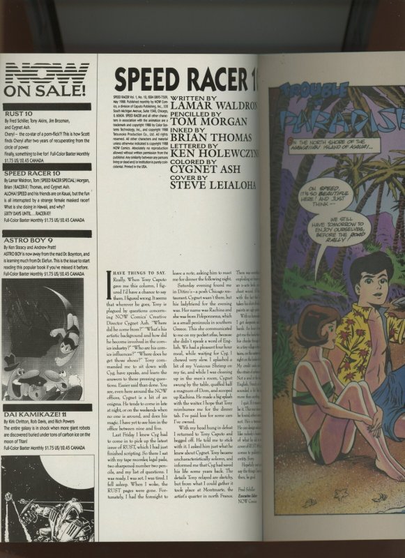(1988) Speed Racer #10: COPPER AGE! COMBINED SHIPPING! (6.0)