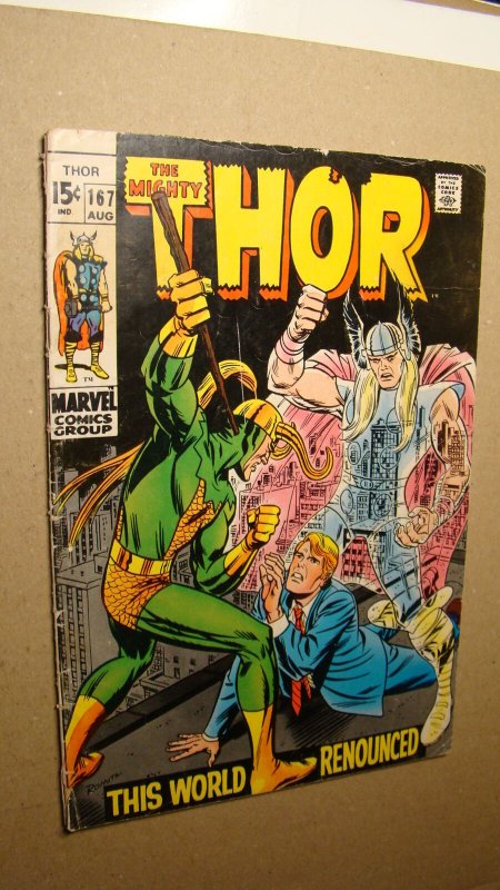 THOR 167 VS GALACTUS LOKI KIRBY ART 1968