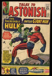 Tales To Astonish #59 VG+ 4.5 Giant-Man Vs. Incredible Hulk!