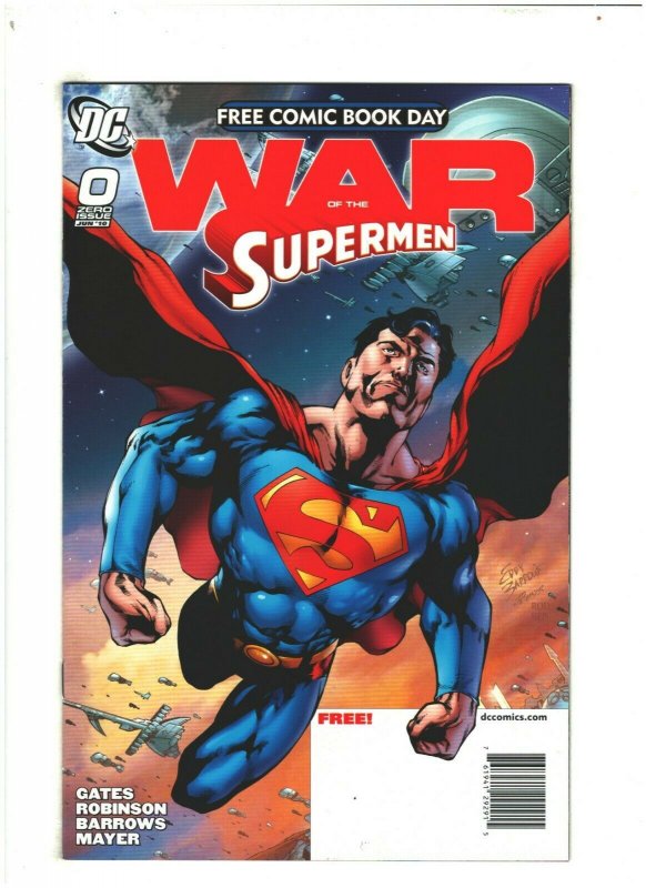 War of the Supermen #0 NM- 9.2 DC Comics Free Comic Book Day 2010