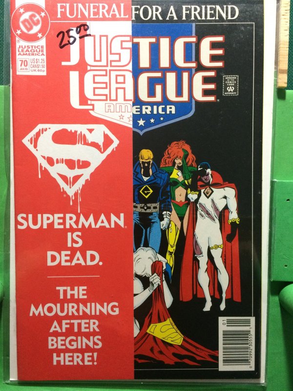 Justice League America #70 Funeral For A Friend part 1