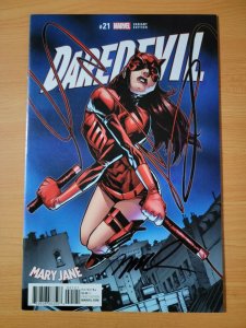 Daredevil #21 Mary Jane Variant Signed Humberto Ramos ~ NEAR MINT NM ~ 2017