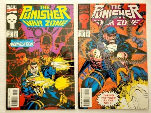 The Punisher: War Zone #17 & 22 (Marvel 1993) Set of 2