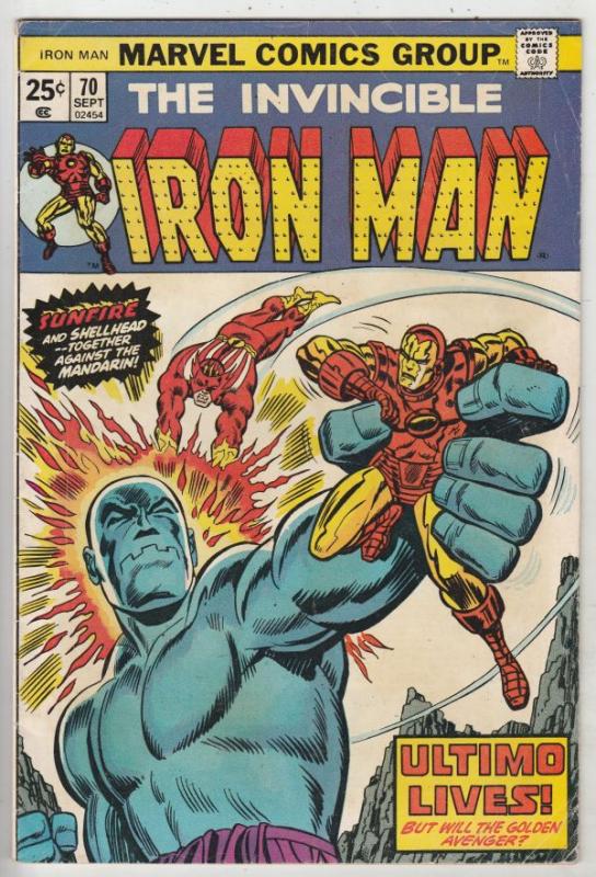 Iron Man #70 (Jul-74) VG/FN Mid-Grade Iron Man