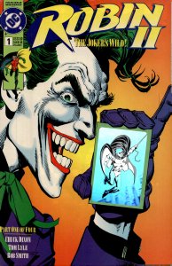 Robin II: The Joker's Wild! #1 Joker Close-Up Cover (1991)
