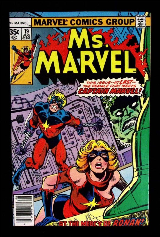 Ms Marvel #19 Aug 1978 1st Meeting Captain Marvel Vs Ronan The Accuser  NM