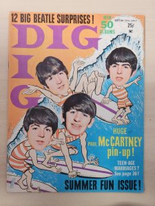 DIG Magazine Vol. 11 #5 SEPT 1964 (5.0/5.5) Beetles Cover/Paul McCartney Pin-Up
