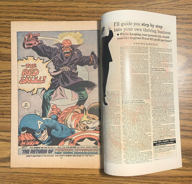 Captain America #182 (9.4 NM) Steve Ditko Marvel Value Stamp  (1975)