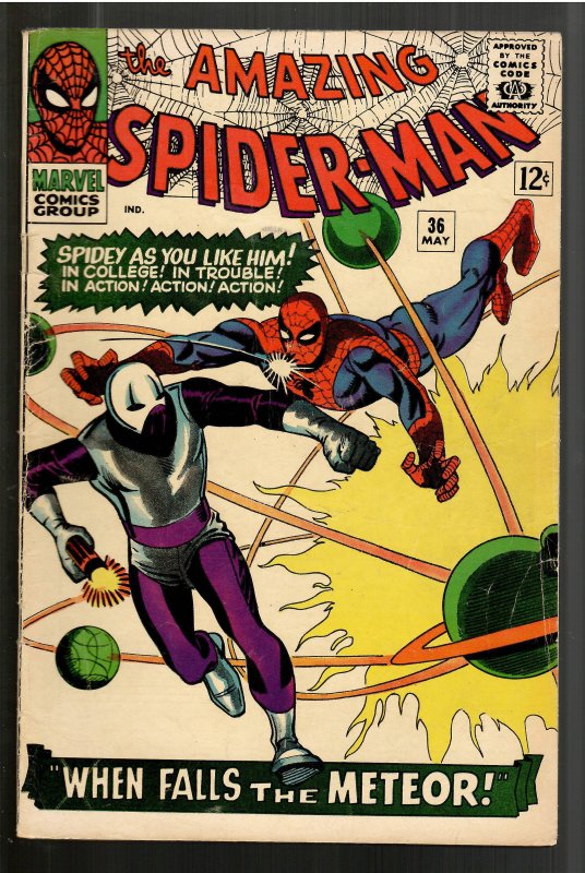 AMAZING SPIDERMAN 36VG+ 4.5 1st APPEARANCE LOOTER!