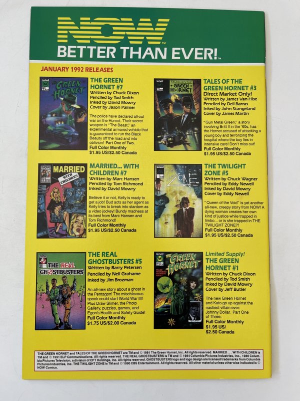 The Green Hornet #6  - NM+   (1992)