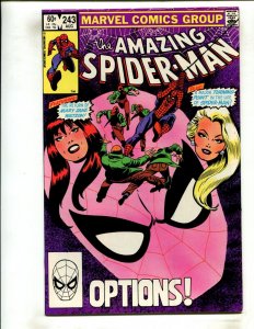 AMAZING SPIDER-MAN #243 (9.2) DIRECT, MJ AND BLACK CAT!! 1983